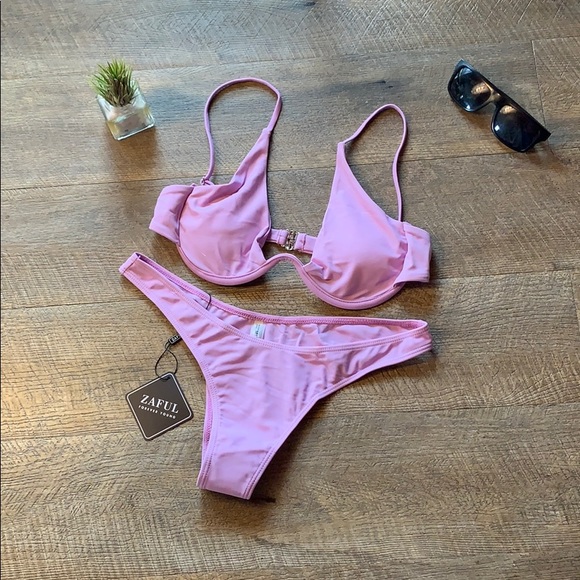 push up plunge bikini